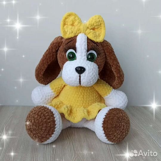 Вязаная игрушка Собачка