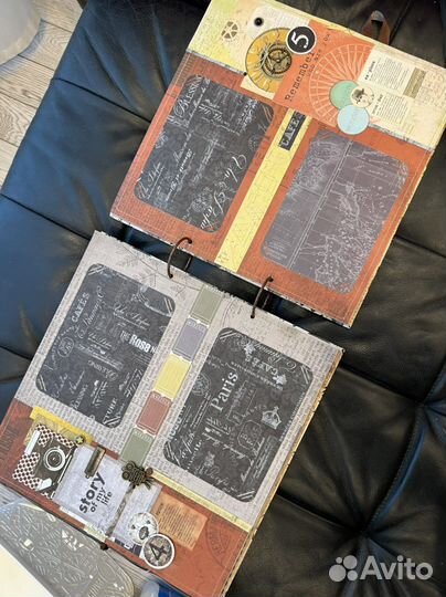 Мужской винтажный альбом ручной работы