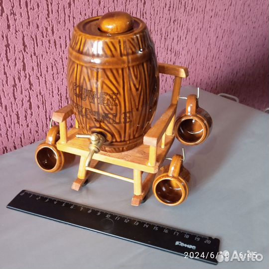 Сувенирный набор бочонок с кружками