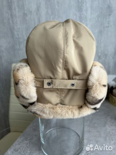 Шапка ушанка с натуральным мехом