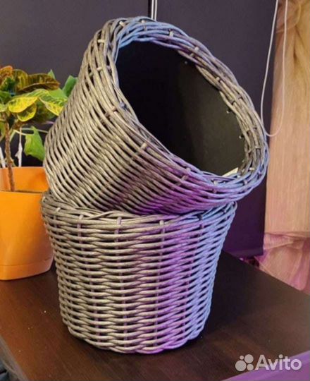 Корзина плетеная из ротанга