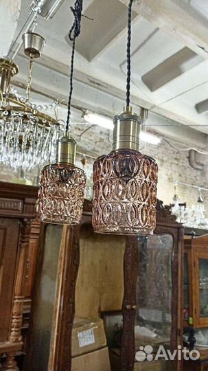 Винтажные парные люстры