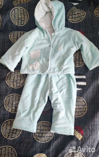 Костюм плюшевый демисезонный 74-80