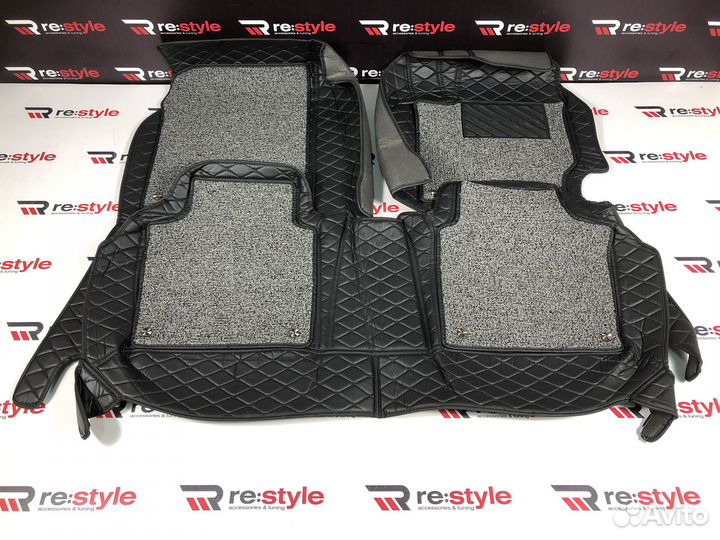 Ковры салона 3D Toyota Camry 50 Правый руль Черные