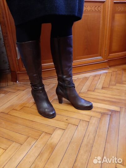 Сапоги женские демисезонные натуральная кожа 38 39