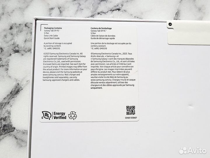 Samsung Galaxy Tab S9 FE Wi-Fi 128gb Gray Новый