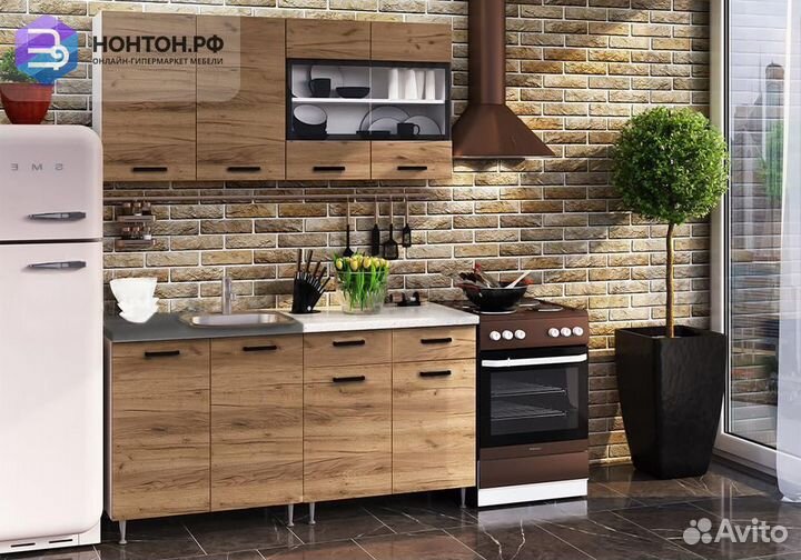 Кухня Рио 1.6 м дуб крафт
