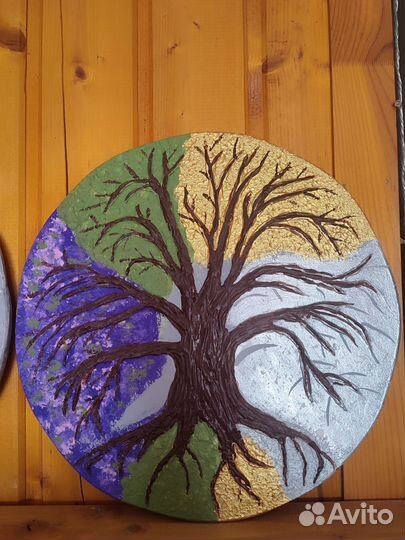 Картина в технике барельеф 