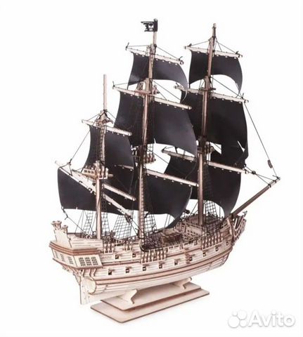 Сборная модель корабля из дерева объявление продам