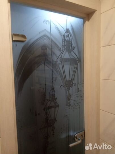 Дверь межкомнатная стеклянная Аркада Люкс
