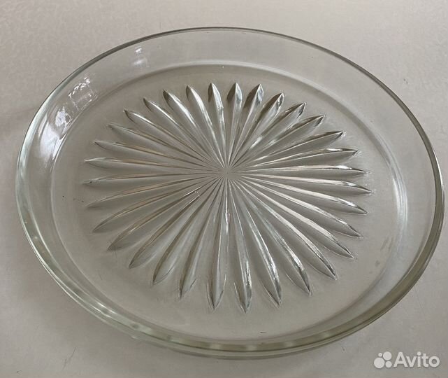 Блюдо поднос стекло СССР