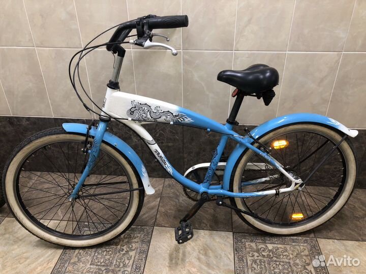 Велосипед подростковый dragon 7-13 ножной тормоз