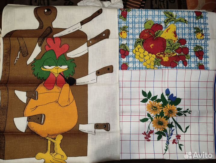 Кухонные полотенца х\б,фартуки,наборы