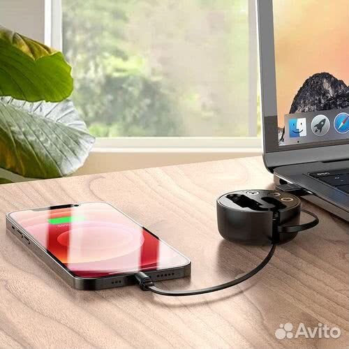 Кабель USB - 3-in-1 выдвижной, магнитный