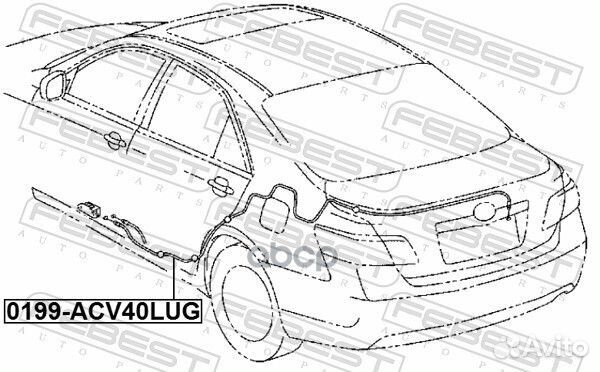 Трос открывания замка крышки багажника 0199ACV4