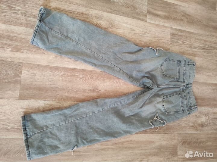 Джинсы подростковые в стиле y2k на рост 152-158