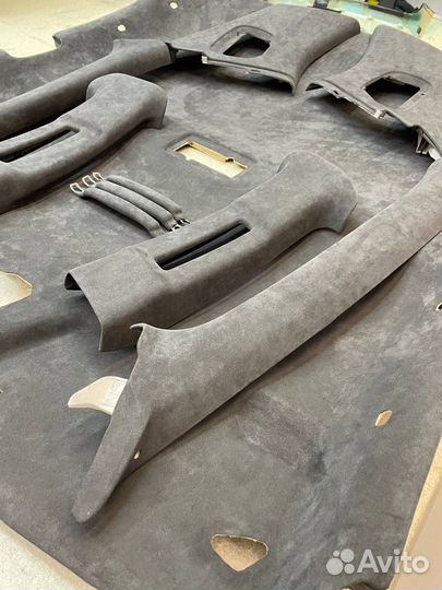 Перетяжка потолка автомобиля