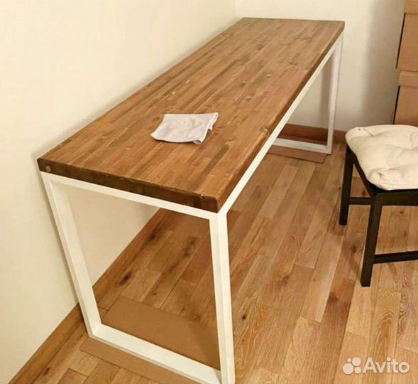 Стол лофт со стеллажом