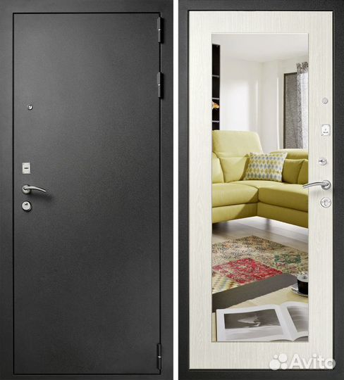 Металлическая дверь кондор элит белый дуб