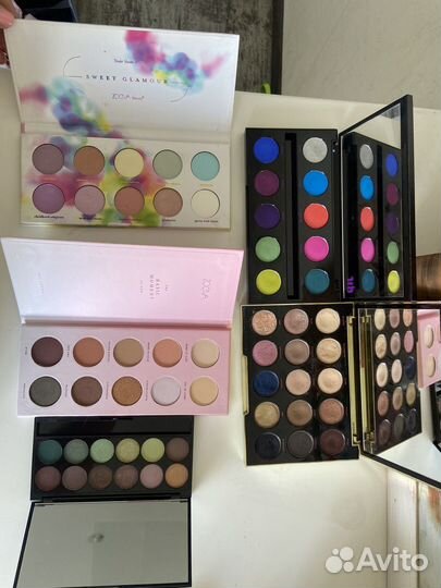 Тени палетки urban decay zoeva