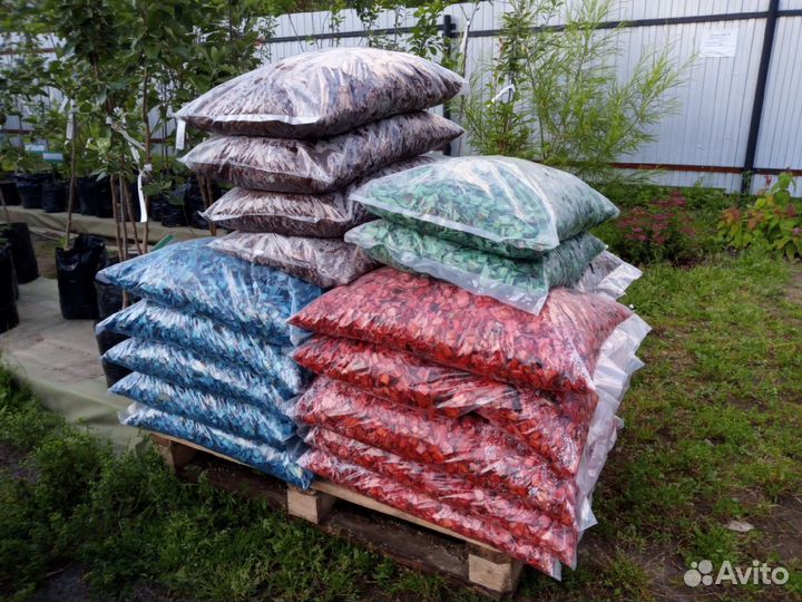 Щепа декоративная 10 цветов