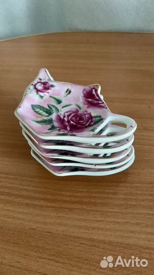 Блюдца для чайных пакетиков, бренд Olaff - 4 шт