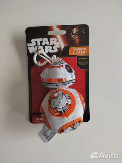 Мягкая игрушка брелок робот BB8 Звёздные войны
