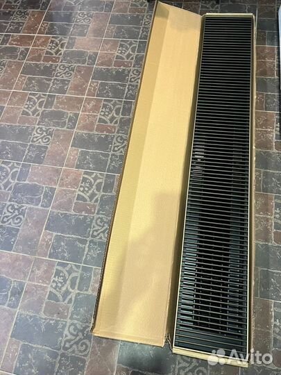 Внутрипольный конвектор черный