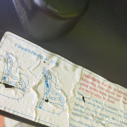 Детское автокресло 9 до 18 кг