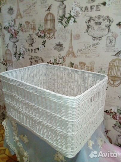 Ящики, короба плетеные большие
