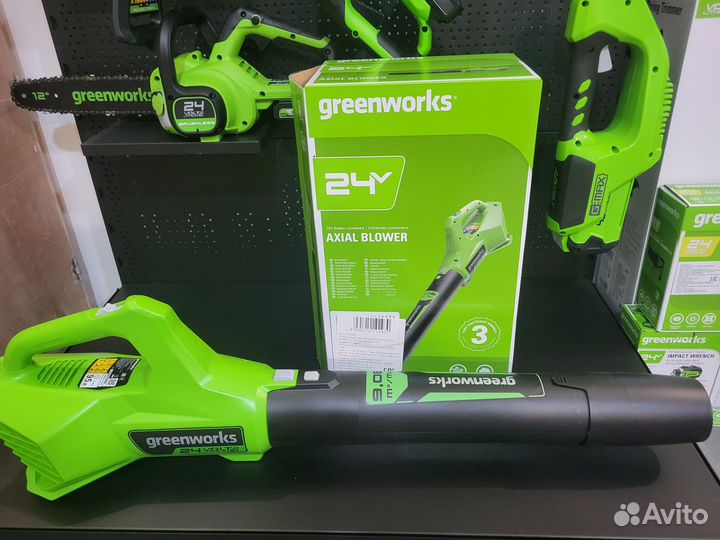 Воздуходувка аккум. GreenWorks G24AKB без АКБ и зу