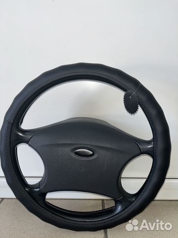 Оплетка на руль р-р М (37-39см) Натуральная кожа