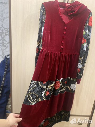 Платья велюр