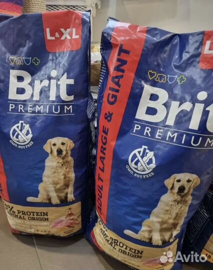Cухой корм для собак Brit Premium, 15 кг