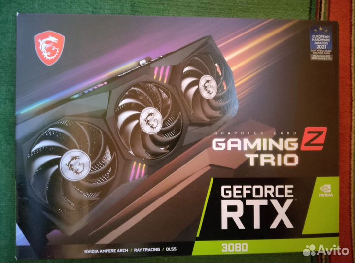 Видеокарта MSI trio Z gaming rtx 3080 10gb