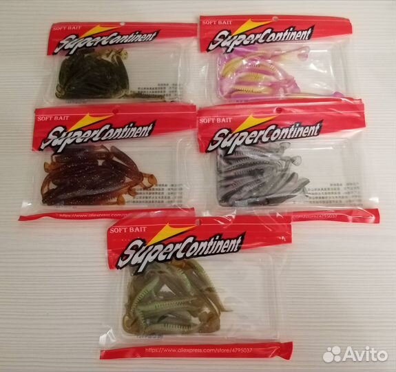 Силиконовые приманки Supercontinent