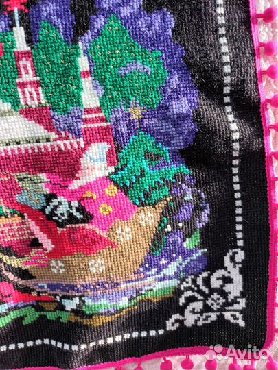 Вышивка крестиком, коврик, накомодник, винтаж