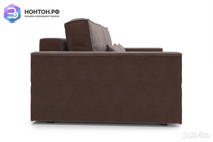 Диван тик-так Сохо 3-х местный коричневый