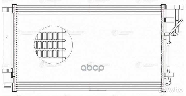 Радиатор кондиционера lrac08125 luzar