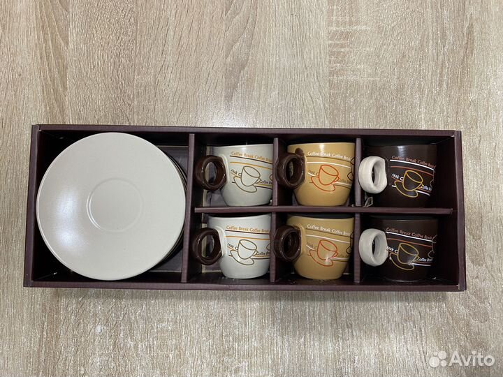 Кофейный набор, 12 предметов (6 персон), керамика
