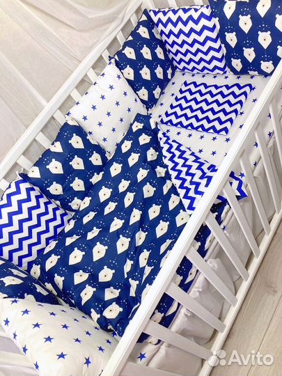 Бортики в кроватку новые