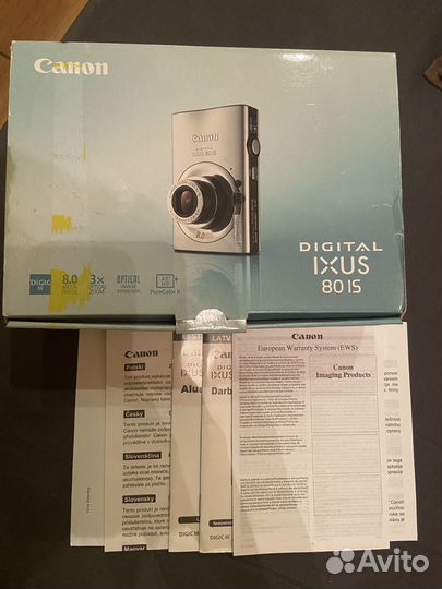 Компактный фотоаппарат canon ixus