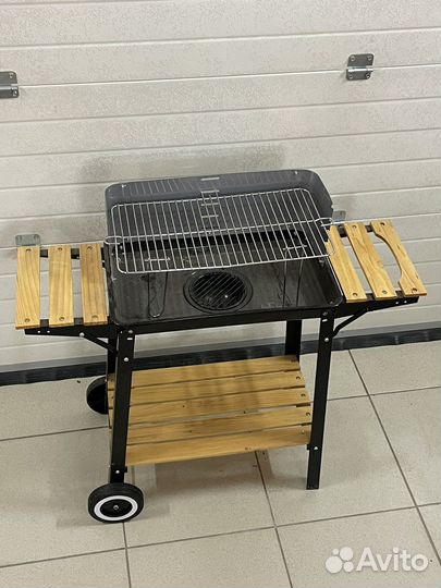 Барбекю прямоугольный на колесах