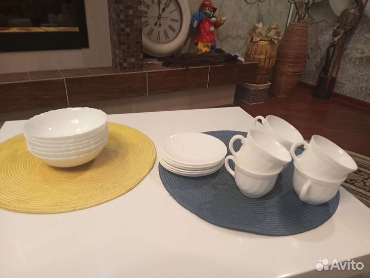 Набор посуды белый