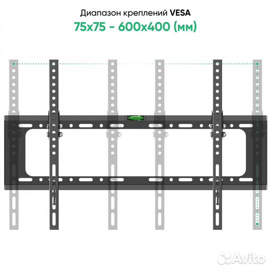 Кронштейн для тв наклонный onkron TME-64B
