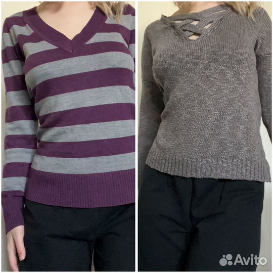 Винтажные джемперы кофты в полоску эмо у2к