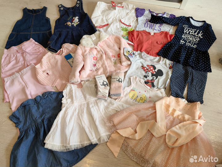 Вещи пакетом на девочку 80 86