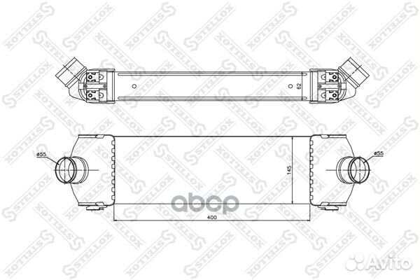 10-40092-SX интеркулер Ford Transit/Tourneo 2