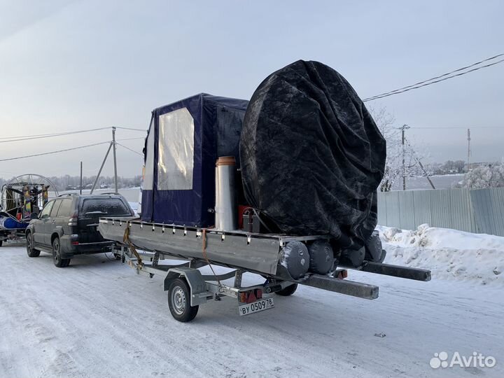 Аэролодка Бриз - легко перевозить на машине
