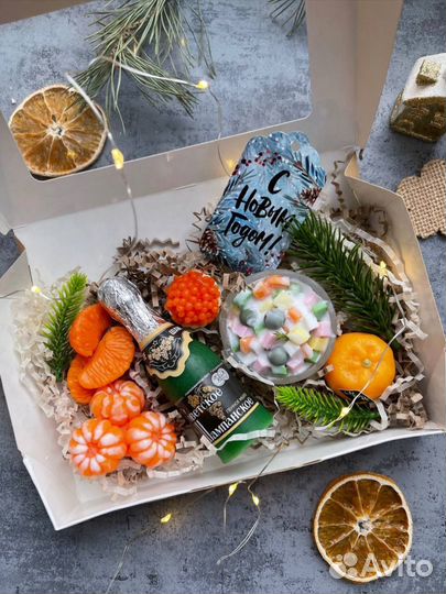 Мыло ручной работы новый год оливье